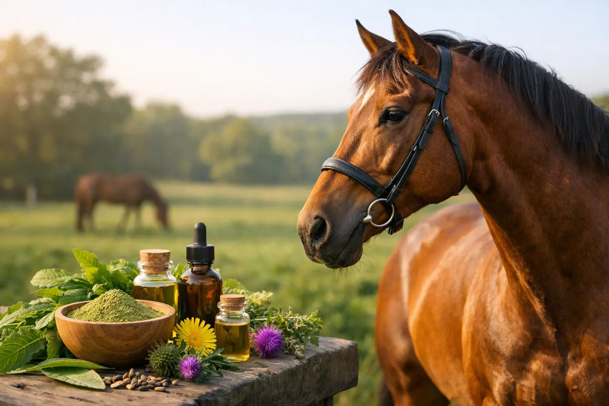 Cuidado hepático natural equino para tu caballo
