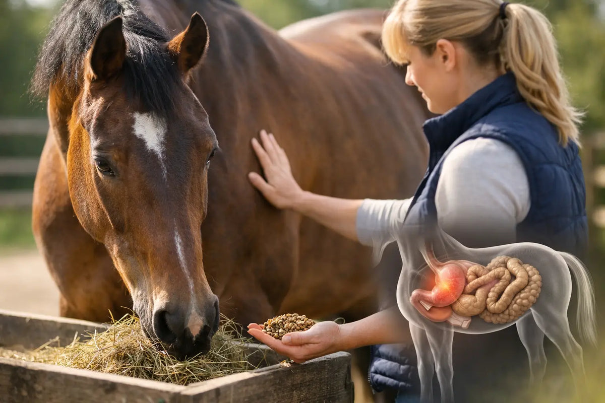 Digestión sensible en el caballo: qué hacer
