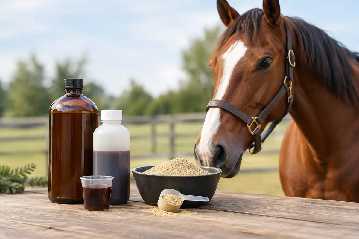 Suplementos líquidos o polvo para tu caballo
