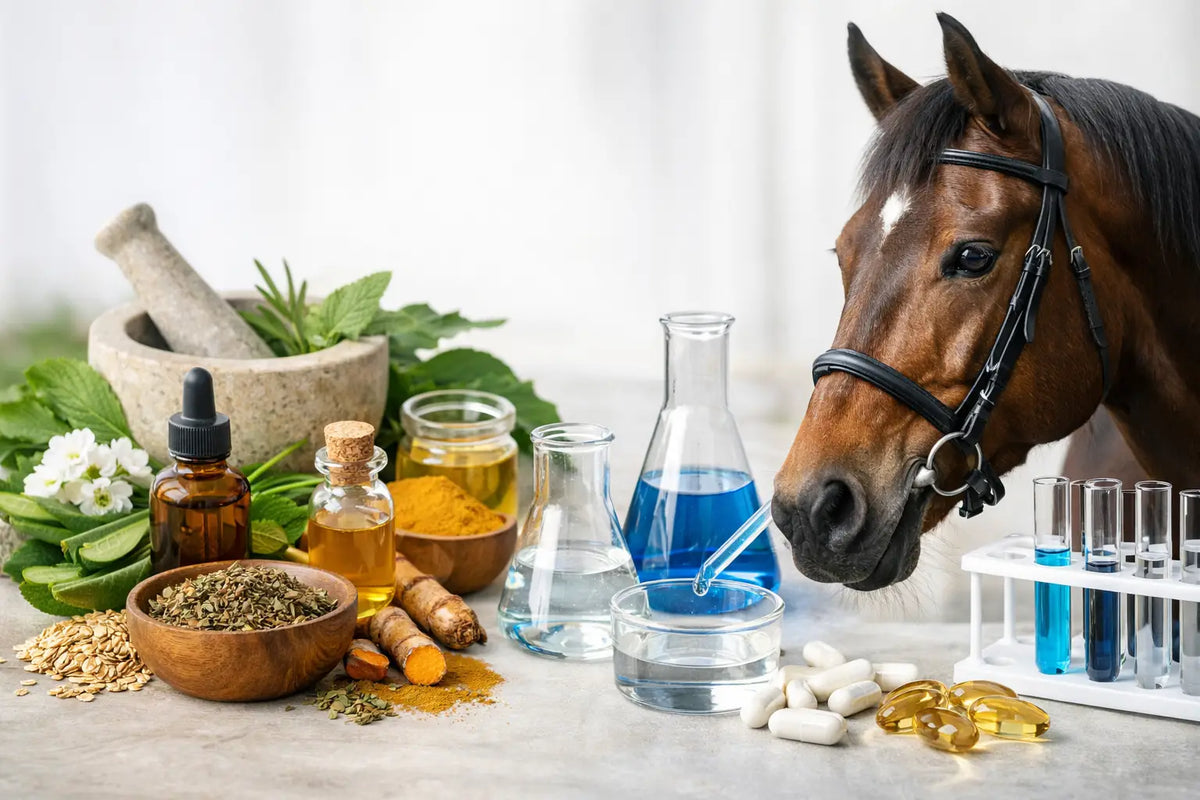 Ingredientes naturales o sintéticos para caballo