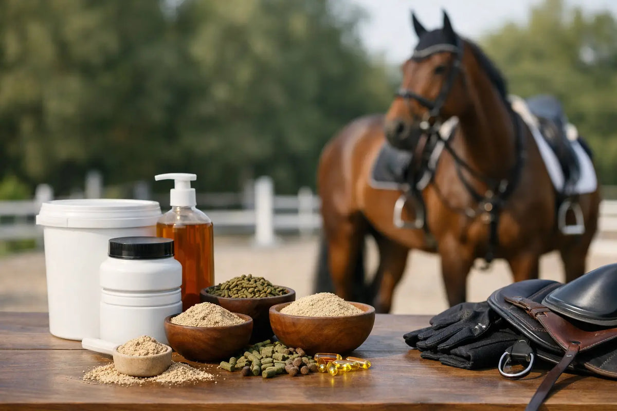 Elegir suplementos para caballos de concurso