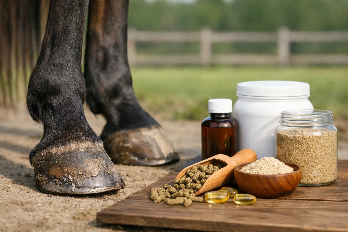 Suplementos para caballos con cascos débiles