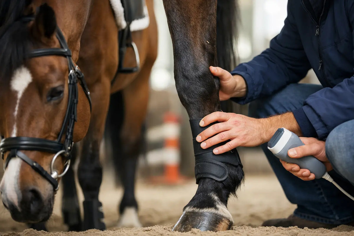 Cómo cuidar tendones de caballos deportivos