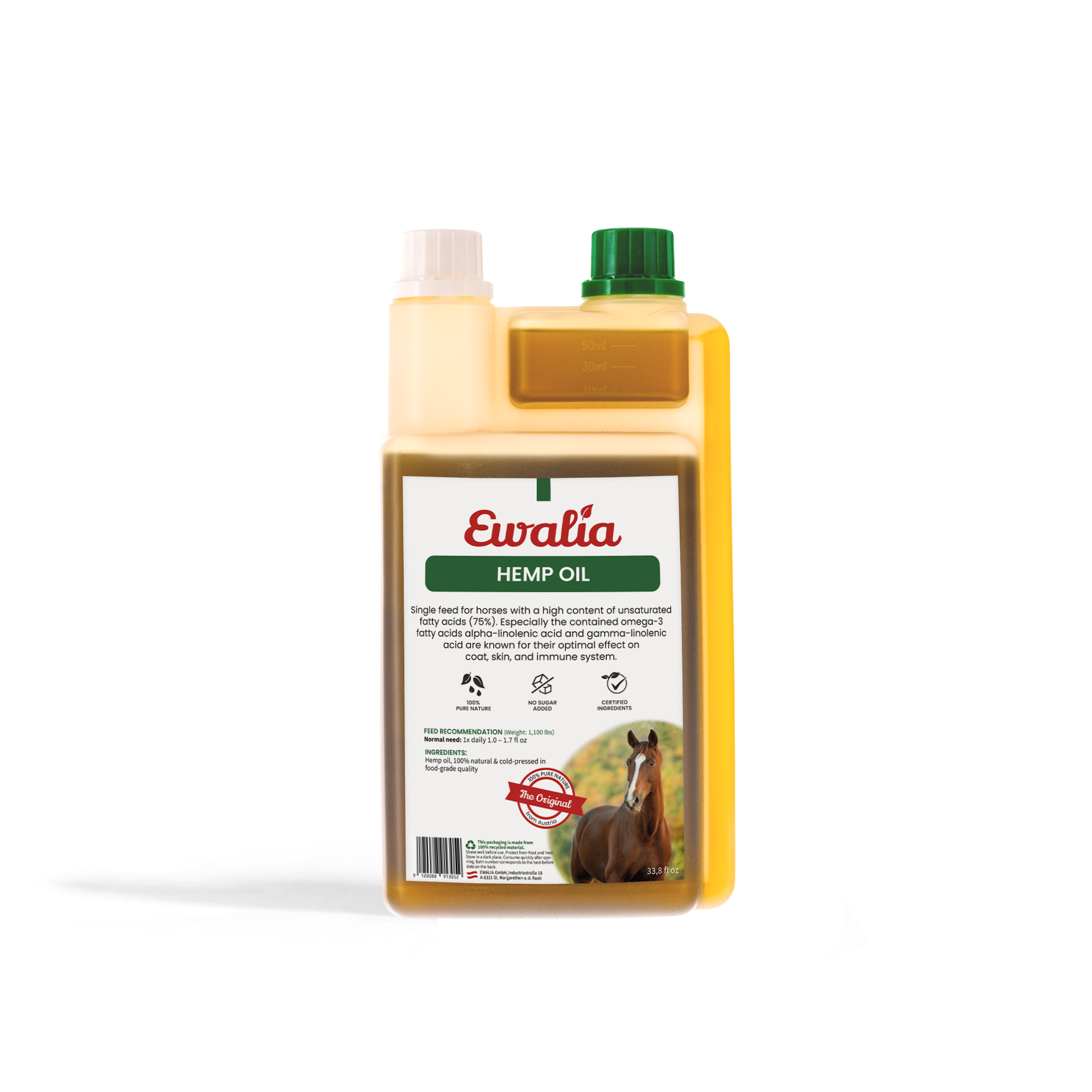 ewalia hemp oil 33, 8  fl oz